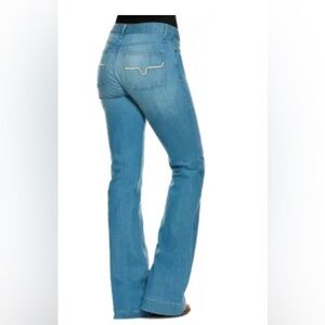 Kimes Ranch Women's Lola Soho Medium Wash Trouser Cut Flare Jeans